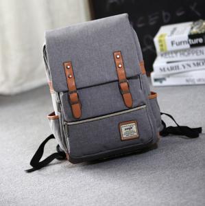 Wholesale New design 2018 wholesale student laptop backpack popular canvas student backpack bag from china suppliers