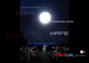 Bright Moon 3800 MM Helium Balloon Lights Equipped With 8000W Halogen Led Event Lighting Balloon