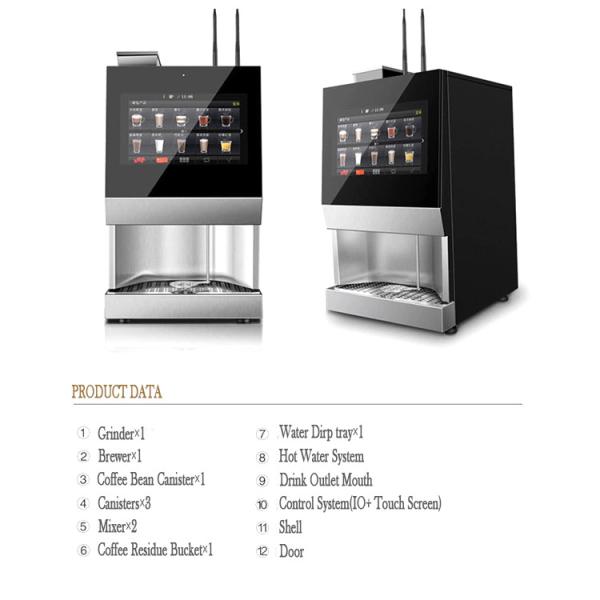 EVOACAS Commercial Automatic Countertop Coffee Vending Machine Stainless Steel