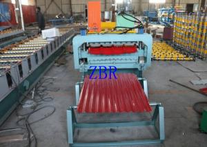 Trapezoidal Wall Panel Roll Forming Machine Horizontal Roller Manual Screw Tensioning