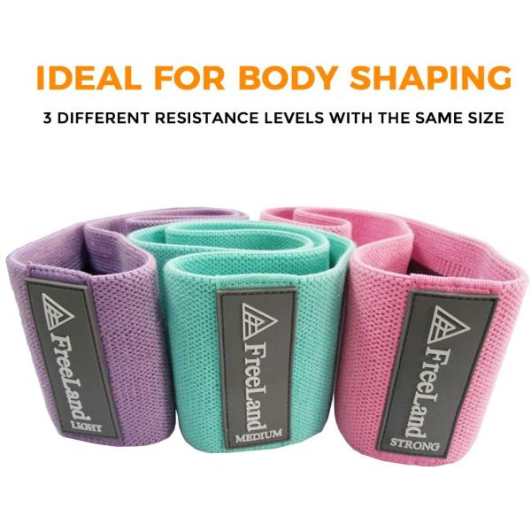 Hip Band Resistance Set Custom Logo Hip Circle Resistance Bands for Booty Glutes Hip Circle Bands