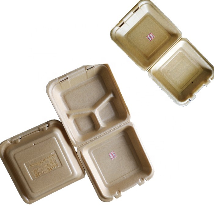 Burger Box Fast Food Box Container 6 Inch 9 Inch Take Out Foam Box Supplier