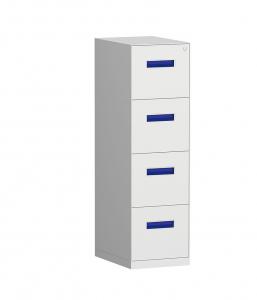 China OEM ODM 5mm Edge Vertical 4 Drawer Filing Cabinet  0.6mm Thickness on sale