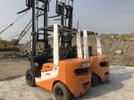 2009 Year Second Hand Forklifts , TCM 3 Ton Rough Terrain Forklift 54HP Engine