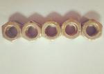 Yellow Zinc Plated M6 Hex Nut 7mm Thickness With Relatively Large Fastening