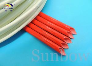Wholesale Iron oxide red braided sleeving products , High Temperature Fiberglass Sleeving from china suppliers