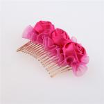 Sheer Ribbon Material Toddler Girl Hair Accessories Roseate Sheer Flower Pattern