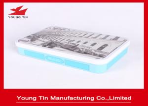 Wholesale Gift Packaging Tin Containers , Empty Lid Hinged CMYK Custom Made Tin Cans from china suppliers