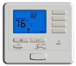 2 Heat 1 Cool HVAC Thermostat Heat Pump 24V With Blue Backlight