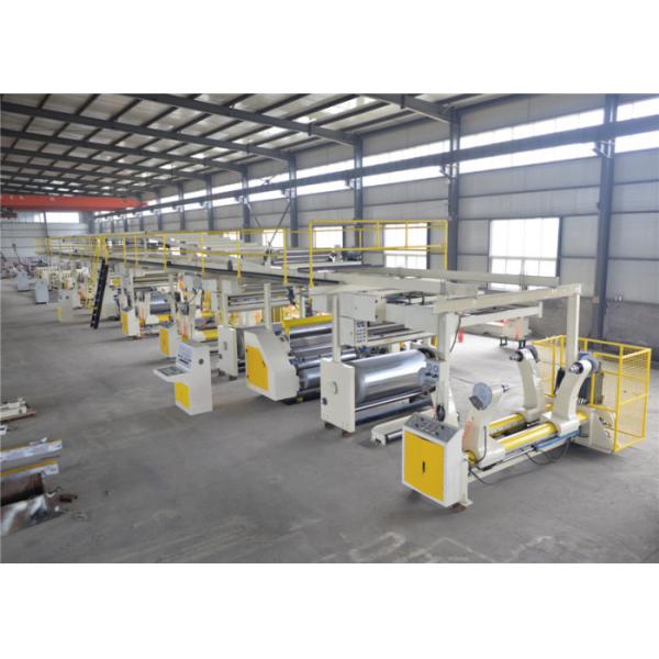 5 Layers Corrugated Cardboard Production Line Fully Automatic 1 Year Warranty