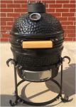 12" CERAMIC BBQ GRILL KAMADO/ Black, Red, Green/ Stainless Cart or Iron Cart