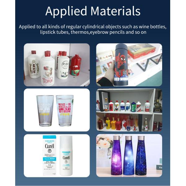 90s Cylindrical Inkjet Printer On Ceramic Glass Plastic Mug Bottle Barcode Metal