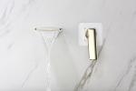 Wall Mounted Bathroom Waterfall Basin Faucet 2 Hole 1 Handle