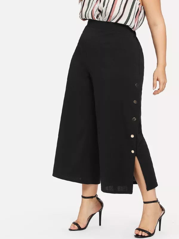 custom make high quality plain black wholesale track pants for woman
