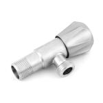 1/2x1/2 SS201 Brushed Angle Valve With Metal Handle Hydronic Heating