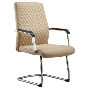 Wholesale Chromed SS Modern Executive Chairs No Wheels PU Upholstery SGS from china suppliers