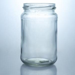 Wholesale Metal Lid Honey Jam Round Food Grade Glass Jar with Custom Straight Edge Clear Glass from china suppliers
