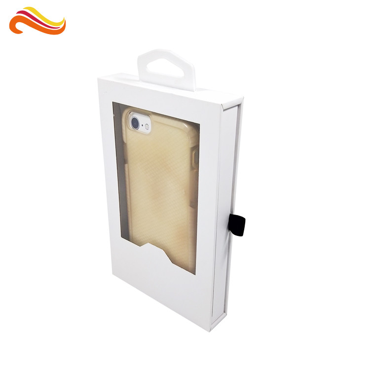Mobile Phone Case Electronics Packaging Window Box Spot UV/ Hot Stamping