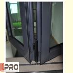 Dark Grey Contemporary Aluminium Windows , Ventilation Bifold Kitchen Window Bi