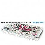 Butterfly Diamond Rhinestone Bling Hard Case for iPhone 4 iPhone 4S (Silver)