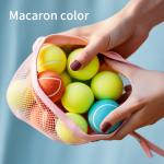 Pet Tennis Balls Interactive Dog Toy Ball Throwing Rubber Dog Chew Toys Macaron