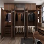 Mail Packing N Wooden Bedroom Dressing Table with 8 Sliding Door Aluminium