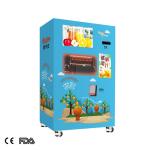 airport yellow red orange juice extractor vending machine fruit juice vending