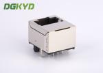 height 12mm low profile 100 BASE Top entry Female RJ45 lan jack with Magnetics