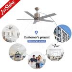 52-Inch Satin Nickel Ceiling Fan With 5 MDF Blade DC Motor