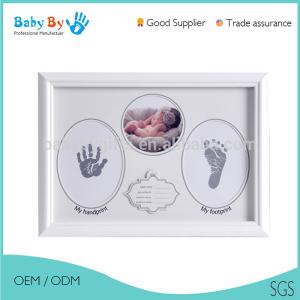 Wholesale Wooden Baby Clay Frame Customized New Style Baby Photo Frame from china suppliers