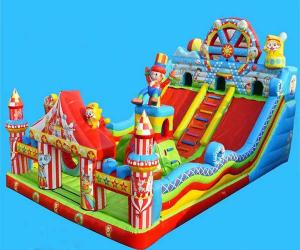 Wholesale PVC Kids Inflatable Bouncer With Ball Pit And Slide Fire Resistance from china suppliers