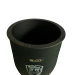 Round Black Metal Melting Crucible Graphite Silicon Carbide Conventional