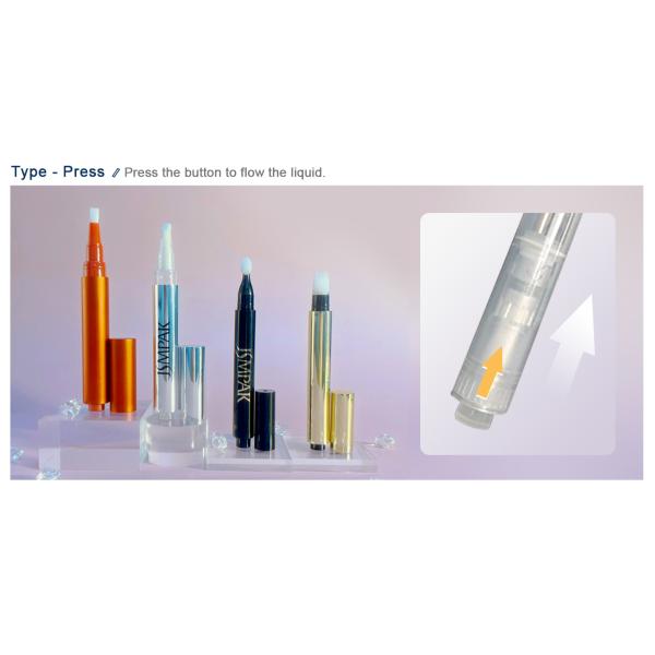 1ml 1.5ml Round Plastic Empty Anti Fungus Treatment Twist up Nail Cuticle Oil Pen Packaging