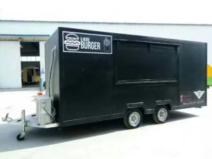 Wholesale Movable square Food Truck Trailer For Making Ice Cream, Donuts, Pizza And Burgers from china suppliers