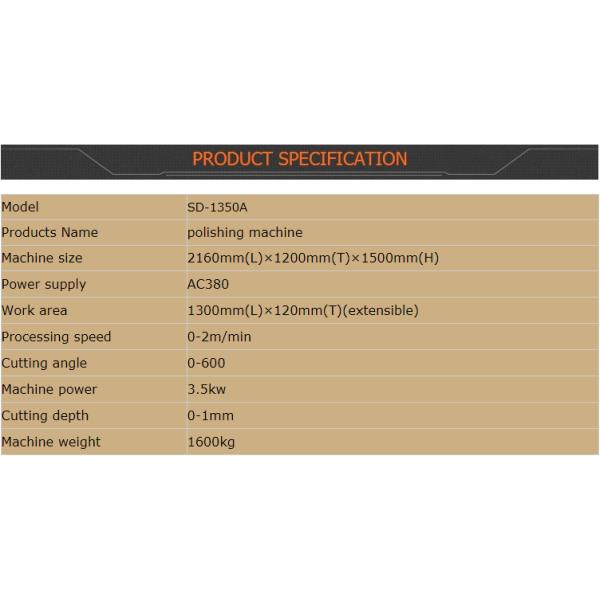 Acrylic Edge Polishing Machine 0-60 Degree Tilt Angle Polish