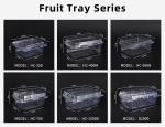 Transparent PET Salad Container Bowl with Lid Disposable Plastic Packaging