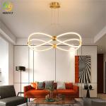 Nordic Modern Chandelier LED Pendant Geometric Aluminum Art