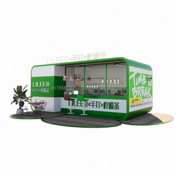2024 Design Outdoor Expandable Modular 20ft/40ft Steel Shipping Container Kiosk Portable Cafe Bar with Equipments