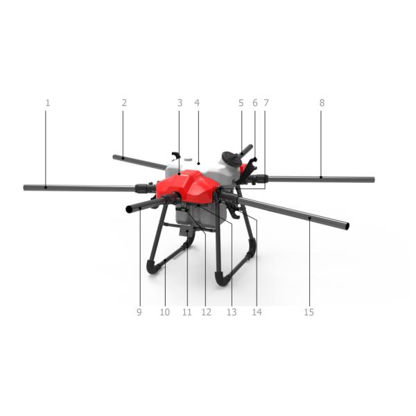Foldable Body-Integrated Drone for Efficient Agricultural Spraying Tasks