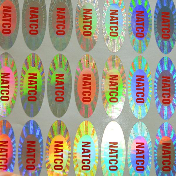 Electronic Security Ultrade Structible Vinyl Stickers Eggshell Label For