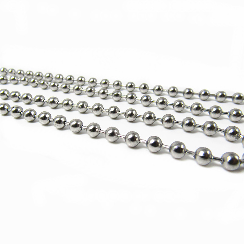 Beaded Ball Stainless Steel Bulk Ball Bead Chains With Eagle Pendant For DIY Necklaces Jewelry Making Accessories