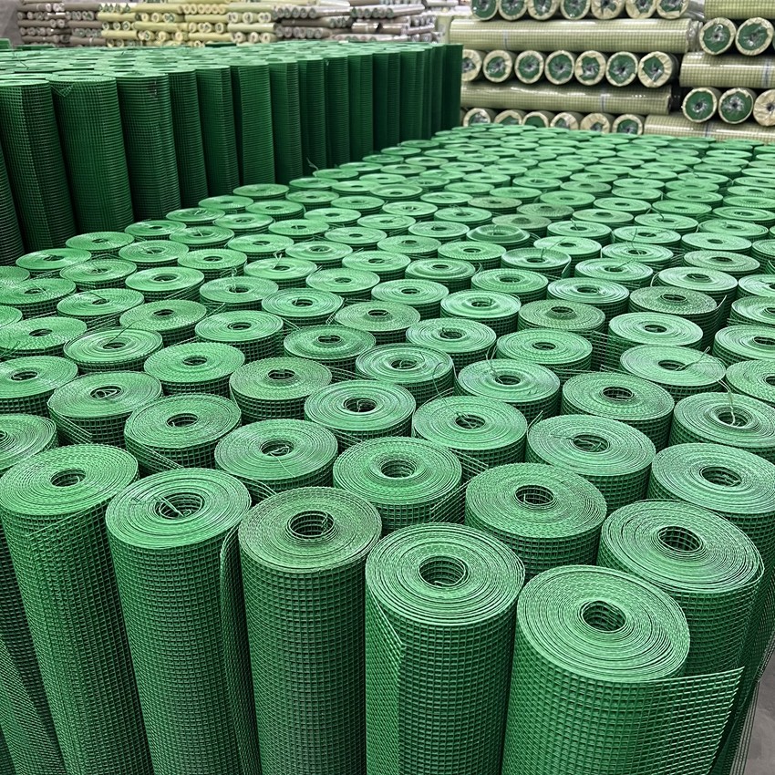 Green Pvc 14 Gauge 48"X 50' 1/4 Inch Hardware Cloth Mesh Used For Fence