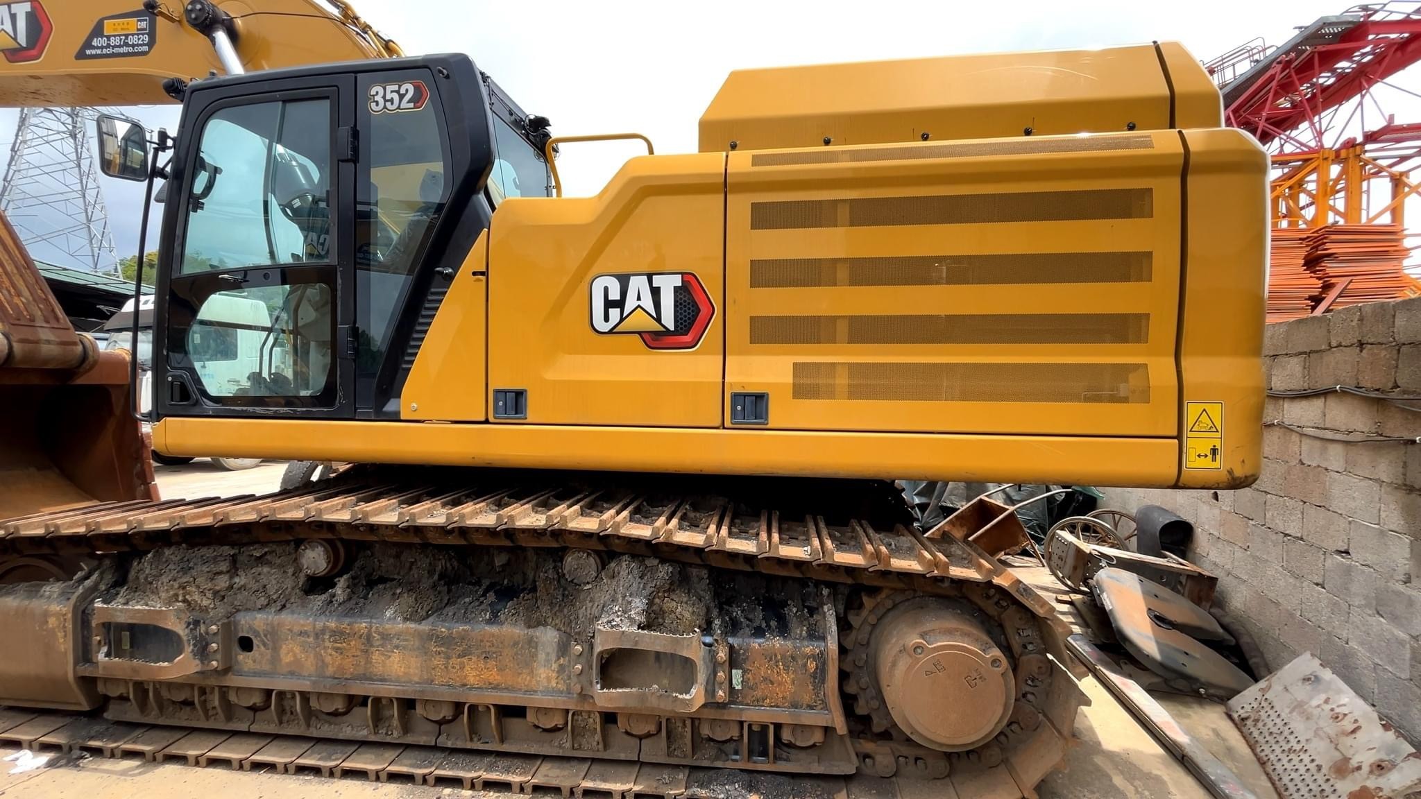 52 Ton Used Caterpillar Crawler Mining Excavator Cat 352 With 3.21 M³‌ Bucket Capacity Heavy Equipment