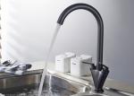 Dual Handle Waterfall Black Kitchen Faucets , Deck Mount Kitchen Faucet ROVATE