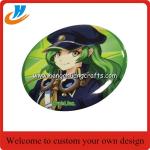 Custom Cute Tin Emblem Button Badge,Cartoon button tin badge for Advertising