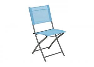 China Textilene Steel Camping Foldable Chair Metal Folding Picnic Chair OEM ODM Supported on sale