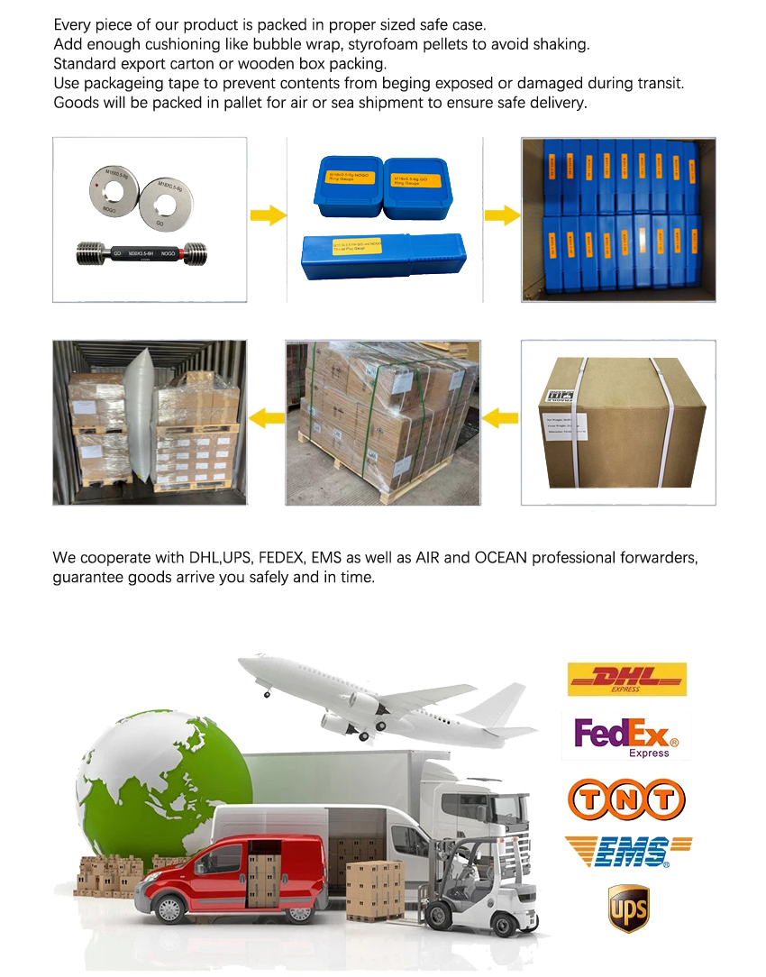 Accurate ø32 H9 High Quality Go and Nogo Smooth Plug Gauges for Working and Inspection