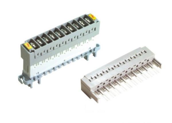 Basic Protection LSA Plus Module 3 Pole Gas Tube 10 Pair Magazine For Highband