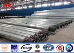75FT 80FT NGCP Type E Galvanized Metal Pole , Transmission Line Poles Long Life