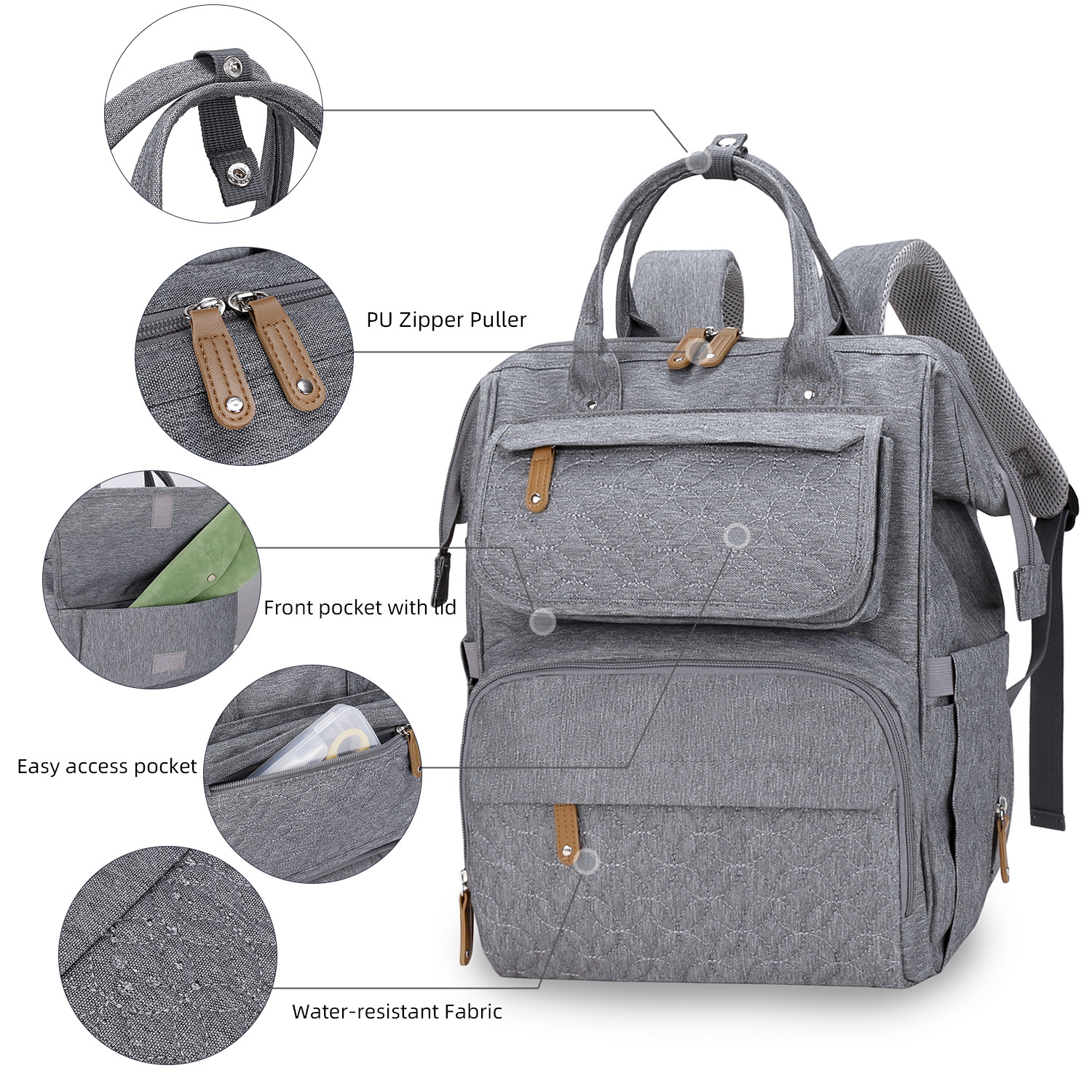 OEM ODM Maternity Nappy Bag ISO9001